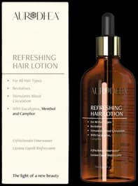 Loção refrescante para o cabelo